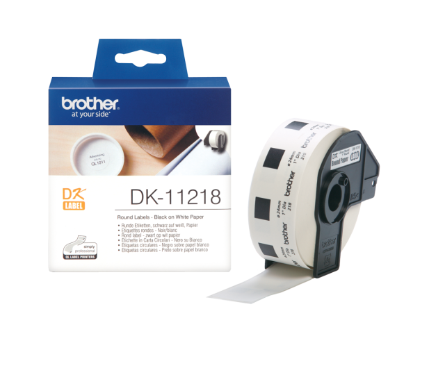 Brother Etykieta duża okrągła 1000 szt. (DK11218) - 393662 - zdjęcie
